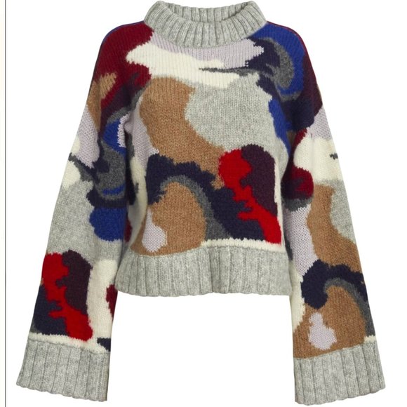 ELEVEN SIX Sweaters - ELEVEN SIX Alpaca Bell Sleeve Turtleneck Sweater